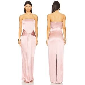Michael Costello x REVOLVE Abelina Gown Strapless Drape Formal Prom Party XS